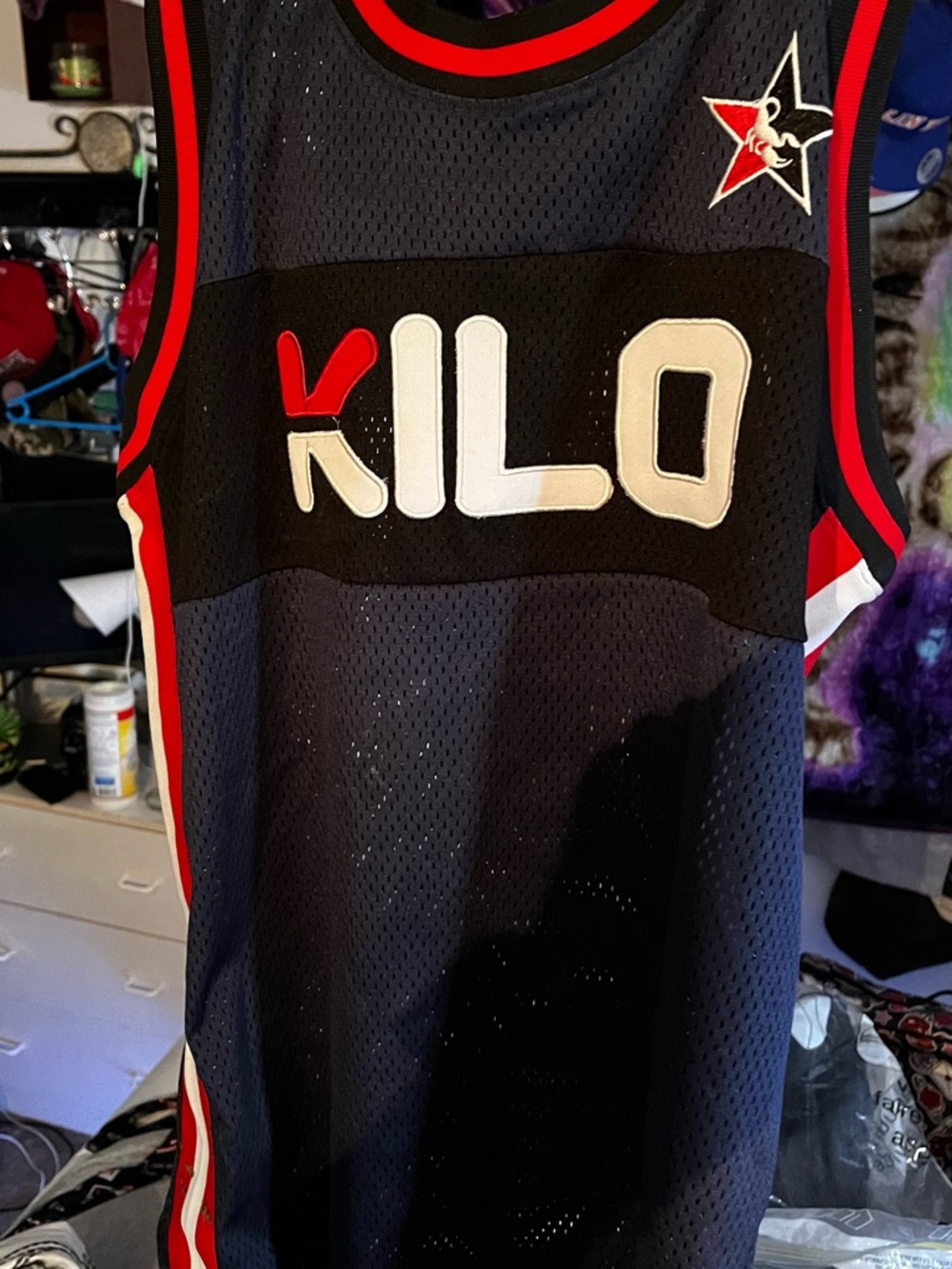 Rare Black & Red Basketball Jersey -